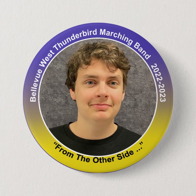 Bóton Redondo 7.62cm Trumpet James 11 (Frente)