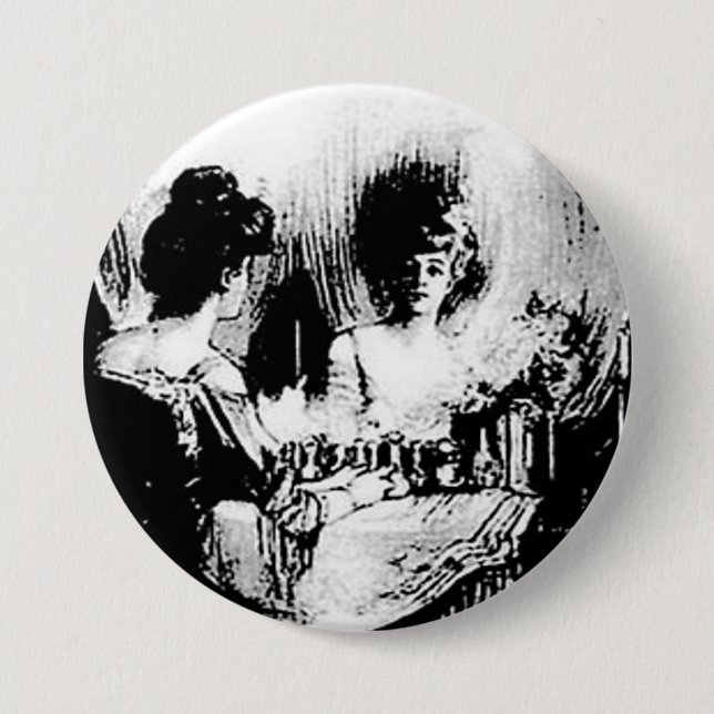 Bóton Redondo 7.62cm Tudo É Vanity Charles Allan Gilbert (Frente)