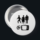 Bóton Redondo 7.62cm TV de câmeras de homem pessoal<br><div class="desc">Adicione seu próprio texto ou edite o que está lá. Procure mais no meu compro! Se você o comprar,  obrigado! Certifique-se de compartilhar uma foto no Instagram dele em ação e marque-me @shoshannahscribbles :)</div>