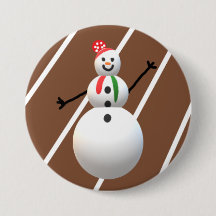 Ugly Christmas Button Snowman