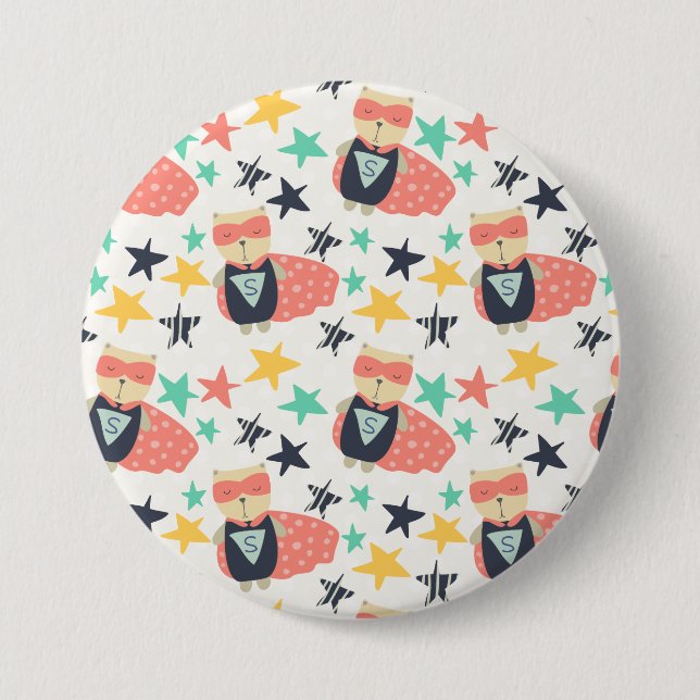 Bóton Redondo 7.62cm um botão (Frente)