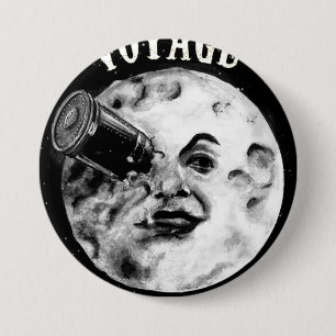 Bóton Redondo 7.62cm Uma viagem à Lua (Le Voyage Dans La Lune)