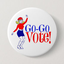 Vá-Vá Votar! Botão de 3"