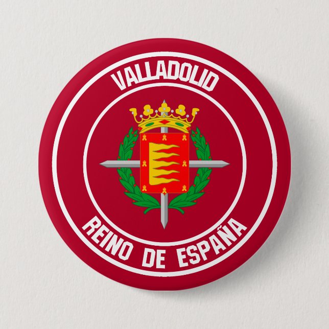 Bóton Redondo 7.62cm Valladolid Round Emblem (Frente)