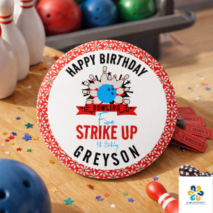 Bóton Redondo 7.62cm Vamos Bowl! Boliche de Festa de aniversário para c