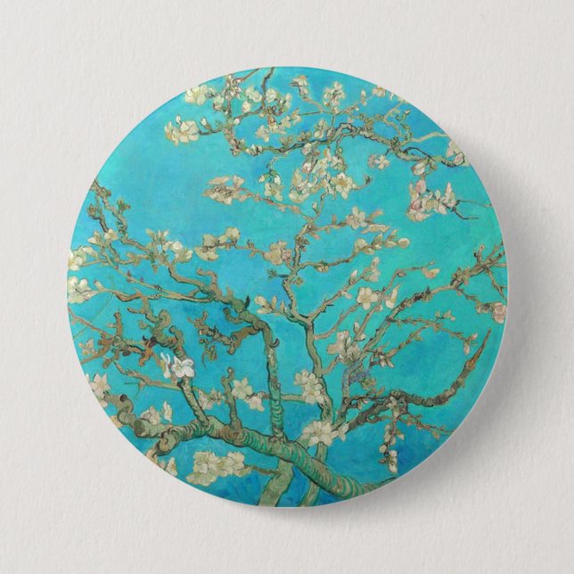 Bóton Redondo 7.62cm Van Gogh Almond Blossoms (Frente)