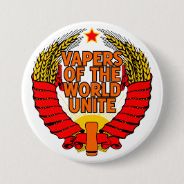 Bóton Redondo 7.62cm Vapers do mundo une-se