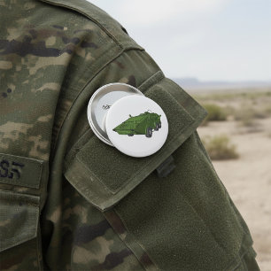 Bóton Redondo 7.62cm Veículo Militar Blindado Verde