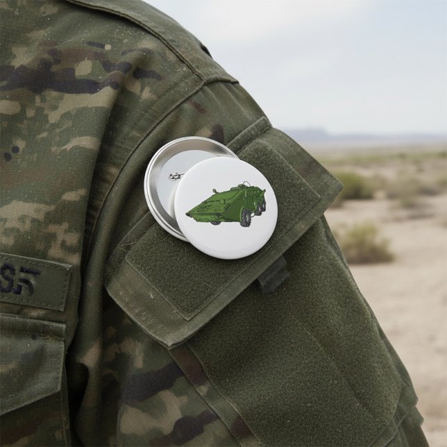 Bóton Redondo 7.62cm Veículo Militar Blindado Verde (Criador carregado)