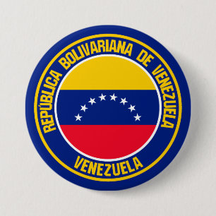 Bóton Redondo 7.62cm Venezuela Round Emblem