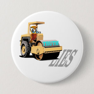 Bóton Redondo 7.62cm Verdade vs. Mentira