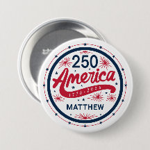 Vermelho Branco e Azul dos EUA 250º Aniversário da