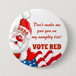 BÓTON REDONDO 7.62CM VERMELHO DO VOTO - ELEIÇÕES DO REPUBLICANO 2020