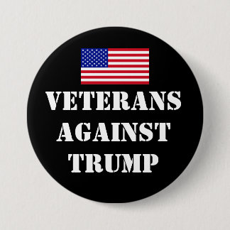 Bóton Redondo 7.62cm Veterans Against Trump Button