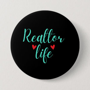 Bóton Redondo 7.62cm Vida do Realtor