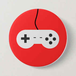 Bóton Redondo 7.62cm Video Game Controller Icon
