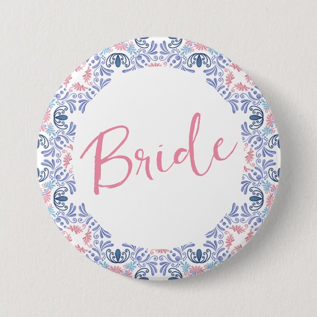 Bóton Redondo 7.62cm Vinho Antes dos Votos de Casamento Festa de Desped (Frente)