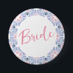 Bóton Redondo 7.62cm Vino Antes da Festa de solteira do vinho Vows<br><div class="desc">Estes botões vino antes de vozes noivas são perfeitos para o seu final de semana de despedida de provando de vinho. As cores brilhantes e o estilo aquarela fazem estes modernos e românticos.</div>