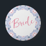 Bóton Redondo 7.62cm Vino Antes da Festa de solteira do vinho Vows<br><div class="desc">Estes botões vino antes de vozes noivas são perfeitos para o seu final de semana de despedida de provando de vinho. As cores brilhantes e o estilo aquarela fazem estes modernos e românticos.</div>