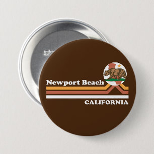 Bóton Redondo 7.62cm Vintage Newport Beach California