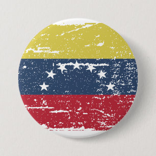 Bóton Redondo 7.62cm Vintage Venezuela Flag