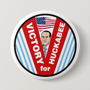 Bóton Redondo 7.62cm Vitória para Huckabee 2016