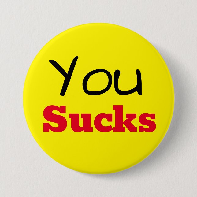 Bóton Redondo 7.62cm você é um saco (Frente)