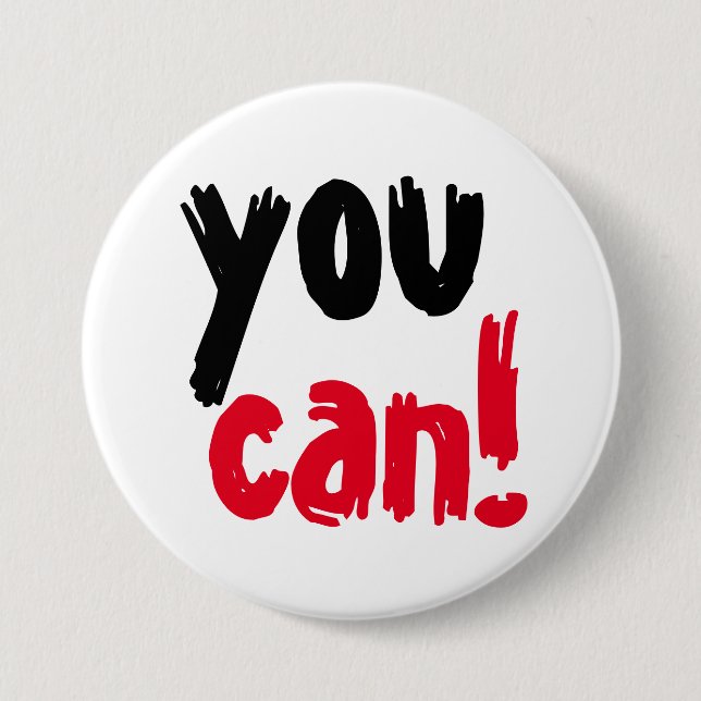 Bóton Redondo 7.62cm você pode (Frente)