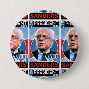 Bóton Redondo 7.62cm Voto Bernie máquinas de lixar 8 de novembro de