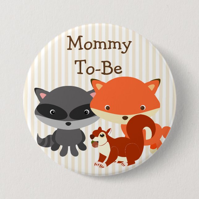 Bóton Redondo 7.62cm Vovó para ser o tema das florestas do Button (Frente)