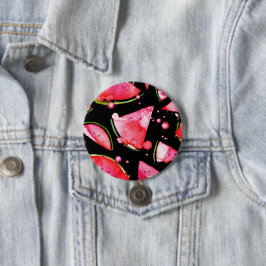 Bóton Redondo 7.62cm Watercolor Melancia 2