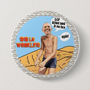 Bóton Redondo 7.62cm Weakling de Obama 98lb