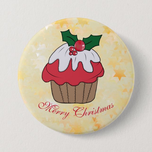 Bóton Redondo 7.62cm Weihnachtsmuffin (Frente)