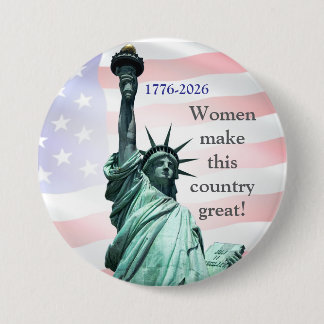 Bóton Redondo 7.62cm Women Make This Country Great! Button 2