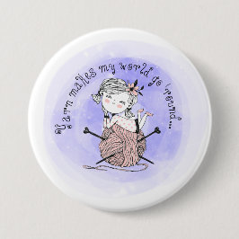 Bóton Redondo 7.62cm Yarn Torna Meu Mundo