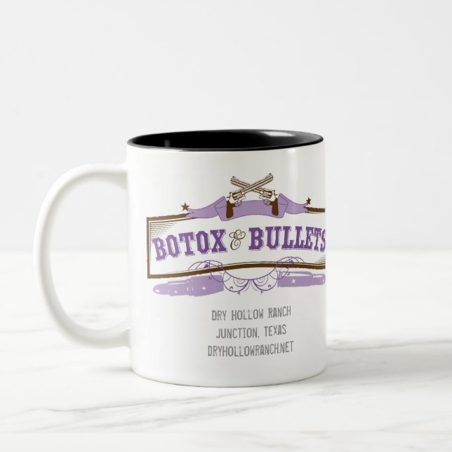 Botox e caneca de café das balas (Esquerda)