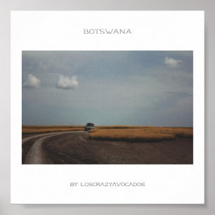 Botsuana Makgadikgadi Salt Pans Poster de viagens 