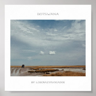 Botsuana Makgadikgadi Salt Pans Poster de viagens