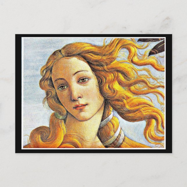 Botticelli, Cartão de Posto de Pintura de Vênus (Frente)