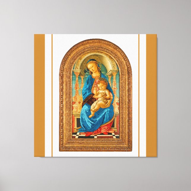 Botticelli Madonna e Child Canvas Print (Frente)