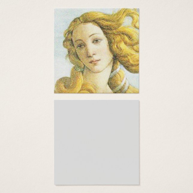 Botticelli Rosto Vênus e cabelo loiro (Frente & Verso)