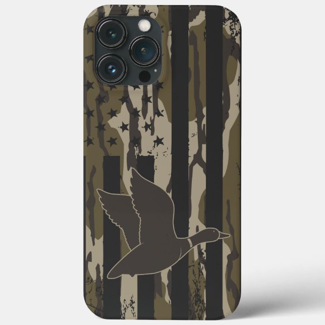 Bottomland Camo Duck Hunting American Flag EUA (Verso)