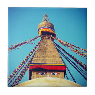 Boudhanath Stupa, Olhos Buda, Catmandu, Nepal