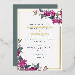 Bougainville Burgundy Rosa Floral Casamento