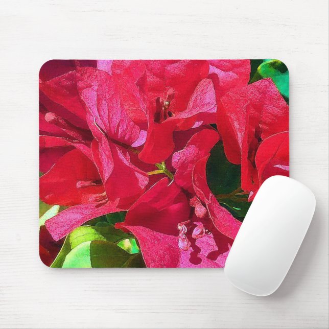 Bougainvillea Closeup Mousepad (Com mouse)