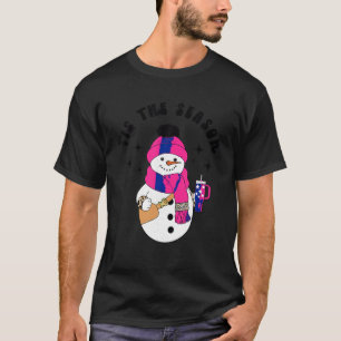 Bougie Snowman Camisa Mulheres Crianças Este É O C