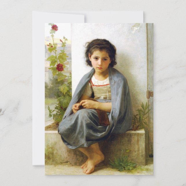 Bouguereau, Os Pequenos Convites Para O Tecido (Frente)