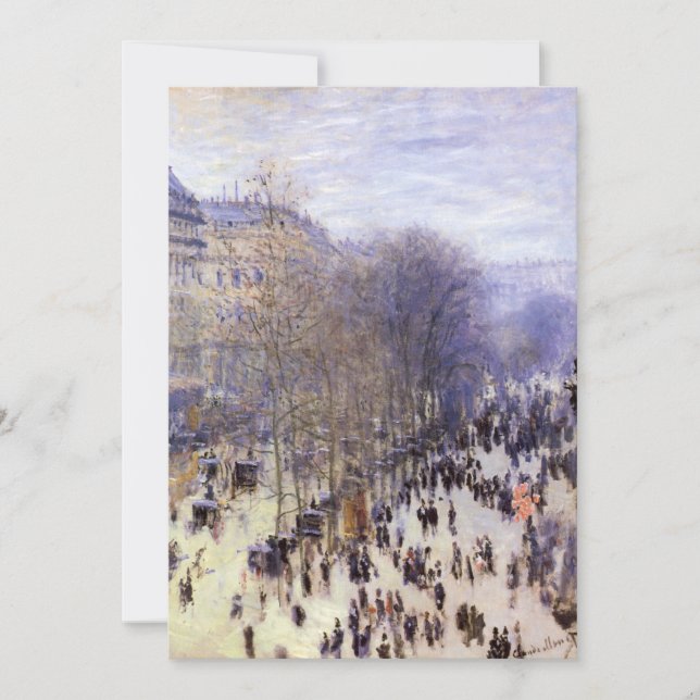 Boulevard des Capucines de Claude Monet, Arte Fino (Frente)