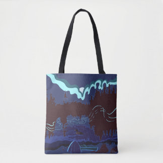 Boundary Waters Loon Campsite Tote Bag