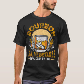 Bourbon É Whiskey Vegetal Camisa Engraçada de Bebe